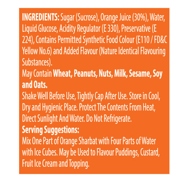 Bikano Orange Syrup 750 ml