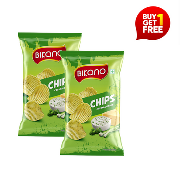 Bikano Cream and Onion Chips (BOGO)