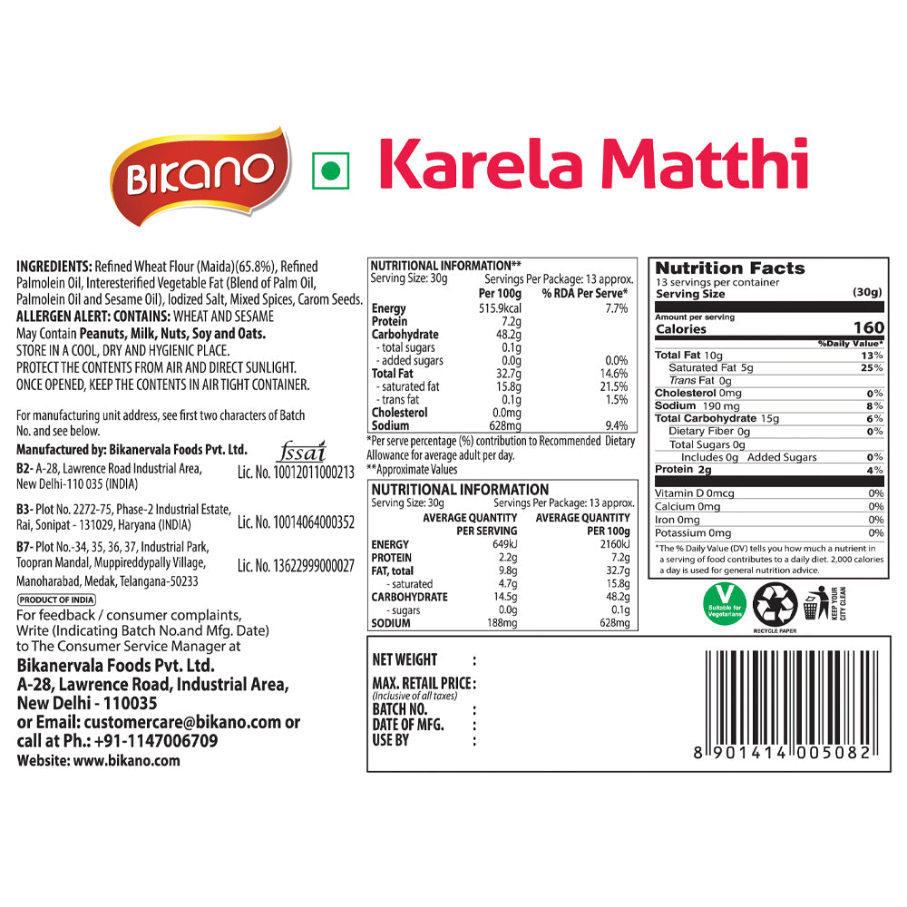Mathi Karela 400g