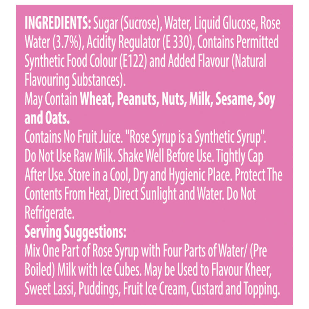 Bikano Rose Syrup 750 ml - Bikano