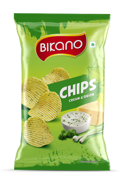 Cream and Onion Chips