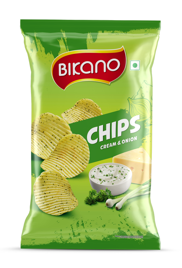 Cream and Onion Chips