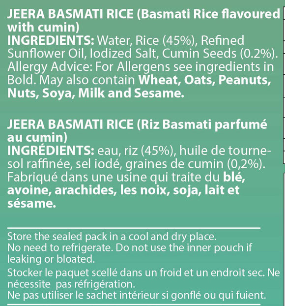 Jeera Basmati Rice (250gms, RTE)